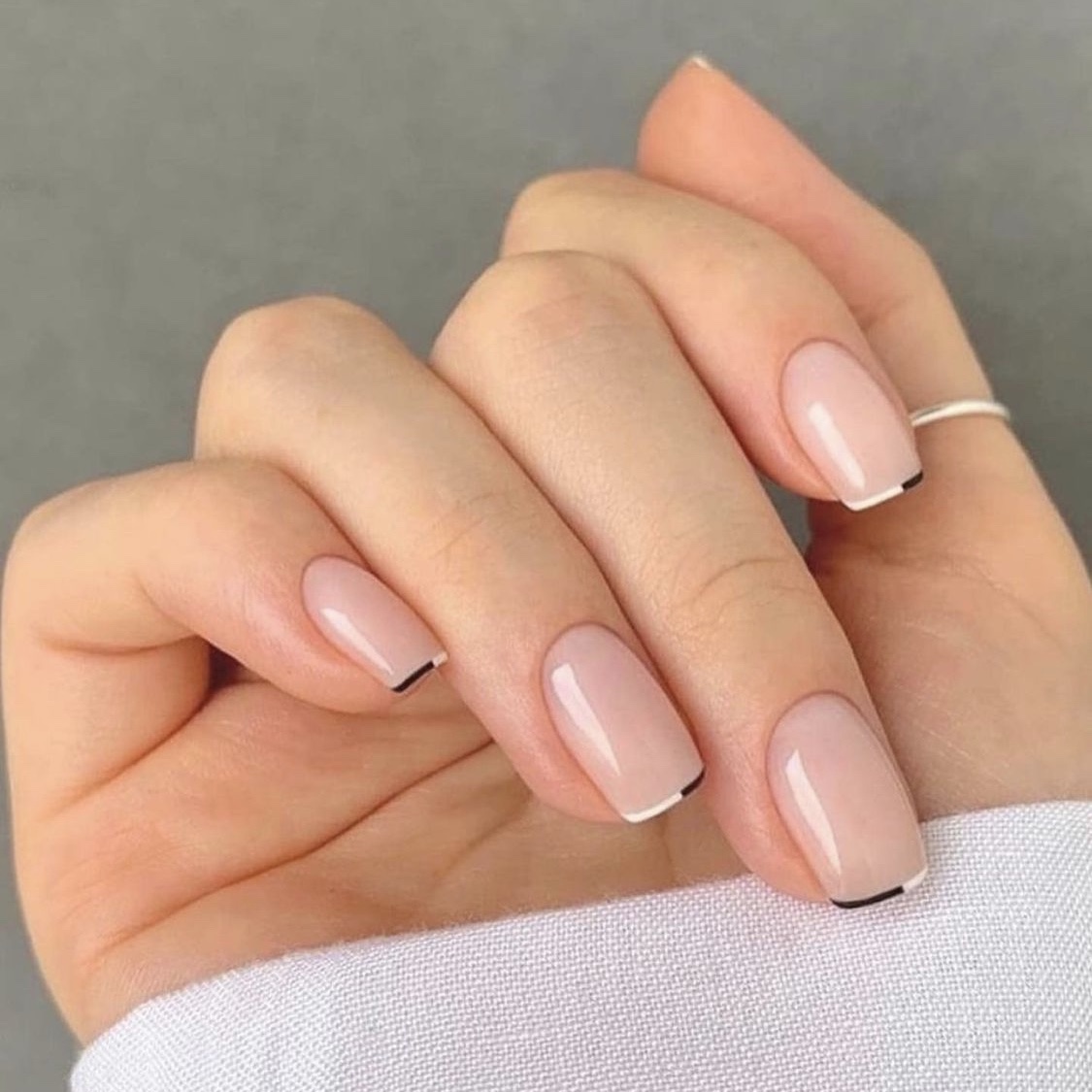 The Ultimate Guide To Elegant Nails Ideas To Wear For Work   Finesse To Success Best Nail Ideas That Are Appropriate To Wear For Work French Silver 2 